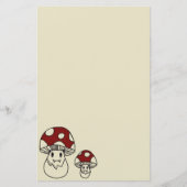 Paddenstoel schattig briefpapier dubbelzijdig (Voorkant)