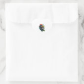 Paddenstoel Schedel Bos Hart Sticker (Tas)