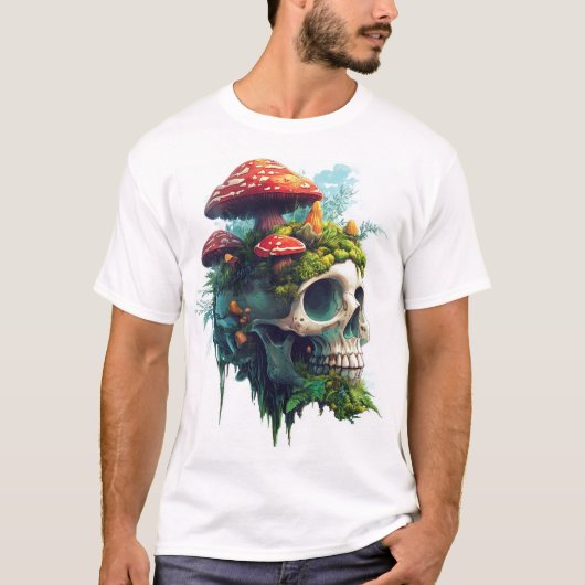 Paddenstoel Schedelbos T-shirt (Voorkant)