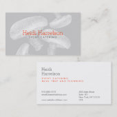 Paddenstoel Screen-Print Illustratie Wit/Grijs Visitekaartje (Voorkant / Achterkant)