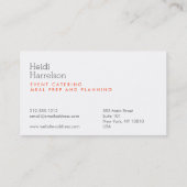 Paddenstoel Screen-Print Illustratie Wit/Grijs Visitekaartje (Achterkant)