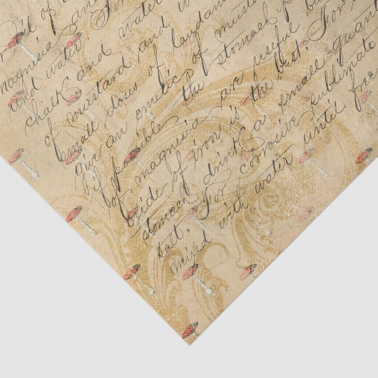  paddenstoel script en recept tissuepapier (Detail)