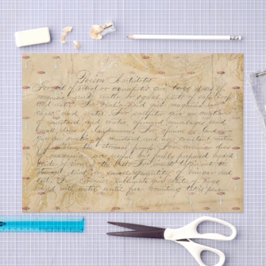  paddenstoel script en recept tissuepapier (Craft)