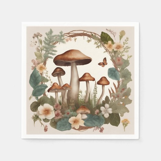 Paddenstoel Servet (Voorkant)