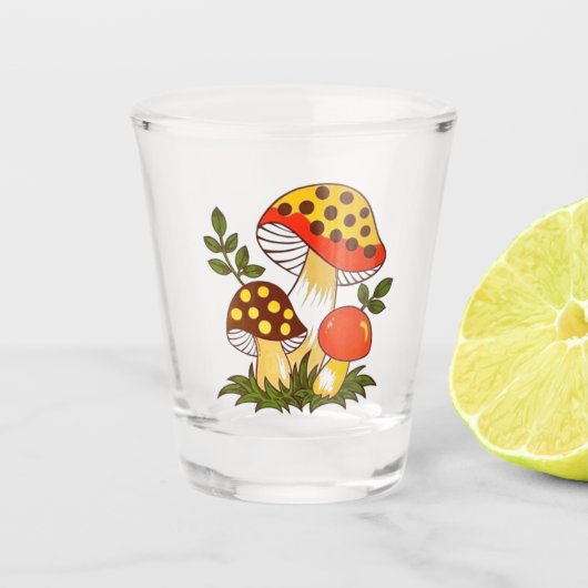  paddenstoel shot glas (Voorkant)
