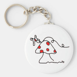 paddenstoel sleutelhanger