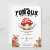 Paddenstoel Snail Woodland Herfst baby shower Cust Kaart (Voorkant)