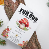 Paddenstoel Snail Woodland Herfst baby shower Cust Kaart