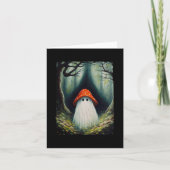  paddenstoel spook halloween spook in de voorgrond kaart (Voorkant)