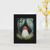 paddenstoel spook halloween spook in de voorgrond kaart (Gele Bloem)