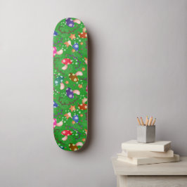 Paddenstoel sprookjesregenboog persoonlijk skateboard