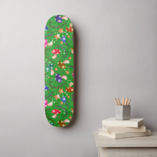 Paddenstoel sprookjesregenboog persoonlijk skateboard