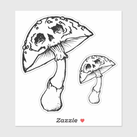 paddenstoel sticker (Vel)