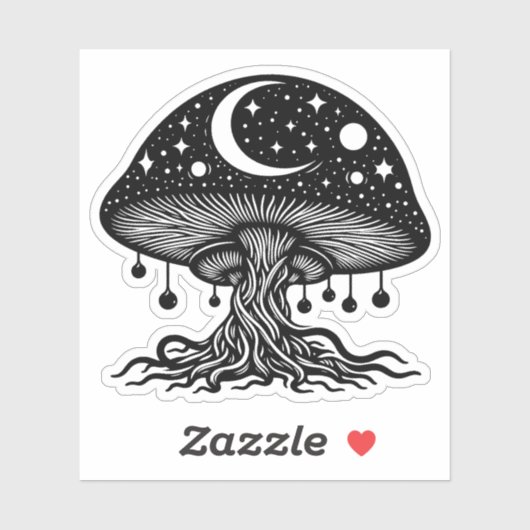 paddenstoel sticker (Vel)