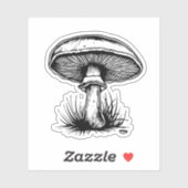 paddenstoel sticker (Vel)