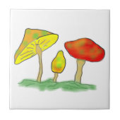 paddenstoel tegeltje (Voorkant)