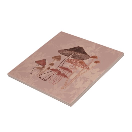 paddenstoel tegeltje (Zijkant)