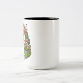 paddenstoel tweekleurige koffiemok (Center)