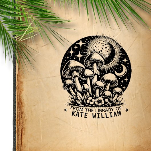 Paddenstoel uit de bibliotheek van postzegels  zelfinktende stempel