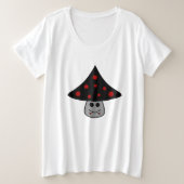 Paddenstoel Vampire Plus formaat T-shirt (Design voorkant)