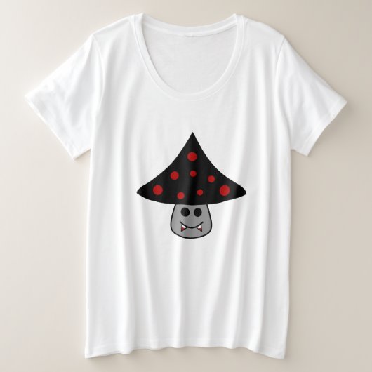 Paddenstoel Vampire Plus formaat T-shirt (Design voorkant)