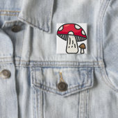 paddenstoel vierkante button 5,1 cm (In situ)