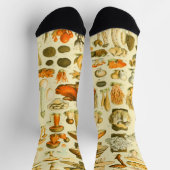 Paddenstoel Vintage Paddenstoel Antieke Illustrati Sokken (Top)