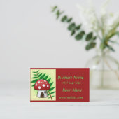 paddenstoel visitekaartje (Staand voorkant)