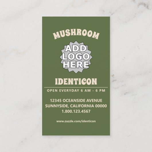 paddenstoel visitekaartje (Achterkant)