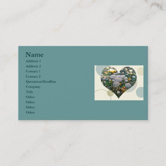 Paddenstoel Visitekaartje (Voorkant)