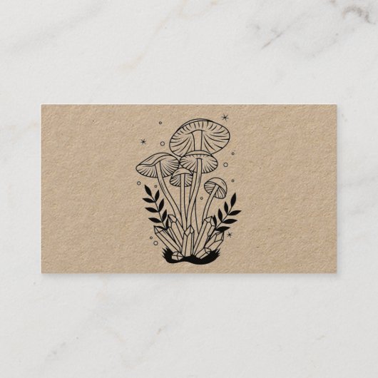 paddenstoel visitekaartje (Achterkant)