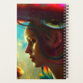 Paddenstoel-VM's Trippy AI Generated Art Planner (Achterkant)