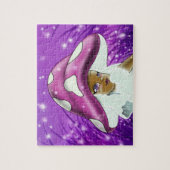 Paddenstoel voor Afrikaanse Amerikaanse meisjes Legpuzzel (Verticaal)