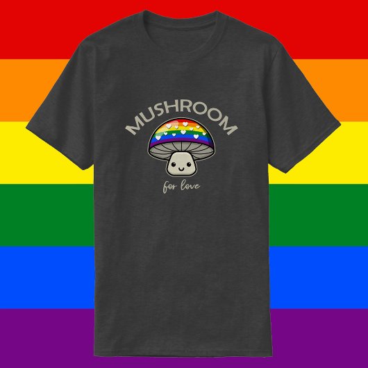 Paddenstoel voor liefde - Punny LGBTQIA+ Pride pad T-shirt