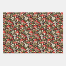 Paddenstoel voor verpakkingspapier inpakpapier vel