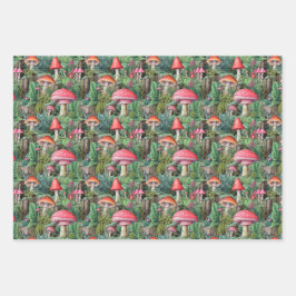 Paddenstoel voor verpakkingspapier inpakpapier vel