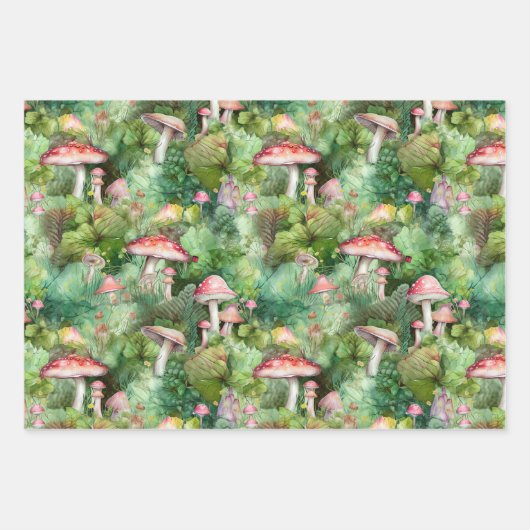 Paddenstoel voor verpakkingspapier inpakpapier vel (Voorkant 2)