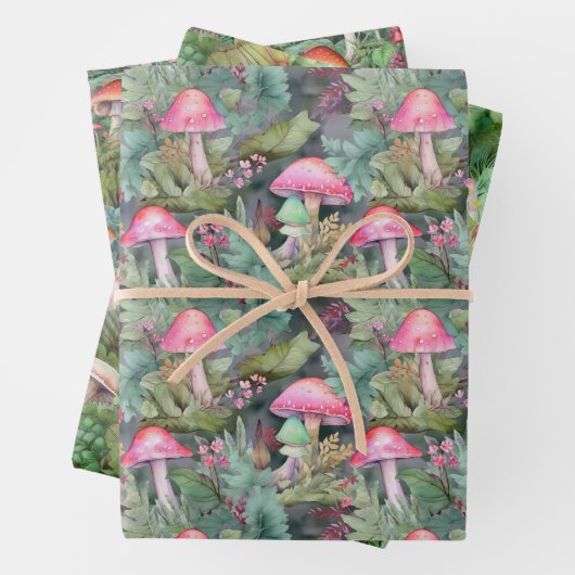 Paddenstoel voor verpakkingspapier inpakpapier vel (In situ)