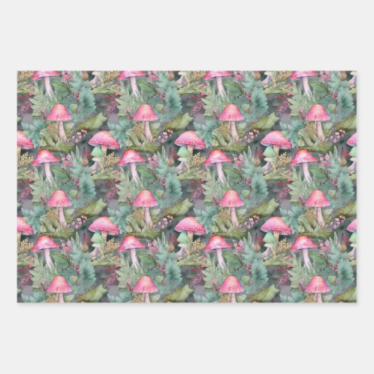 Paddenstoel voor verpakkingspapier inpakpapier vel (Voorkant)