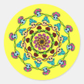 paddenstoel waanzin stickers (Voorkant)