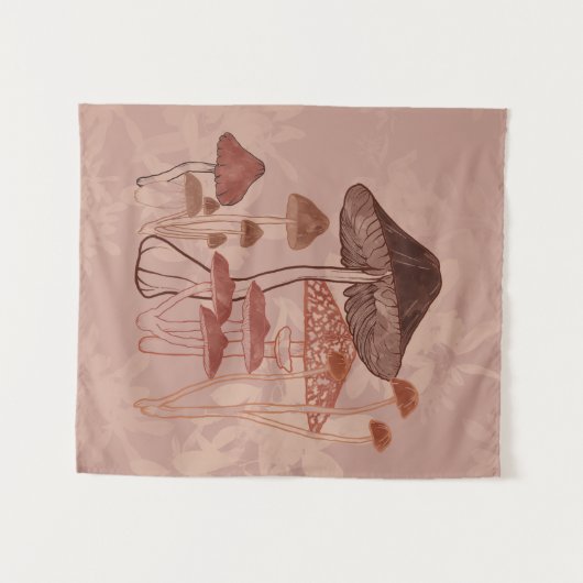 paddenstoel wandkleed (Voorkant (horizontaal))