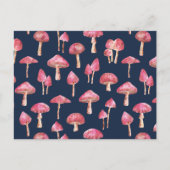 Paddenstoel Waterverf Patroon Briefkaart (Voorkant)