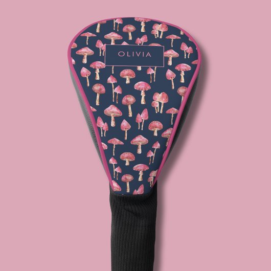 Paddenstoel Waterverf Pattern Golf Handdoek Golfheadcover