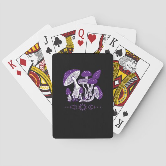 Paddenstoel Whimsigoth Vibes Pokerkaarten (Achterkant)