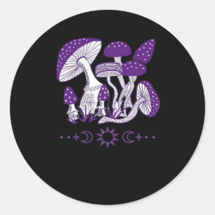 Paddenstoel Whimsigoth Vibes Ronde Sticker