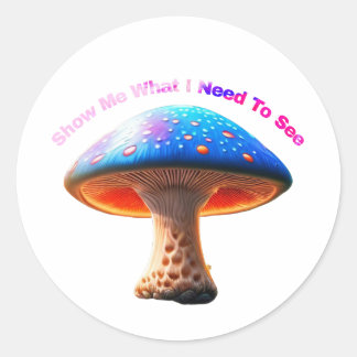 Paddenstoel Wijsheid Ronde Sticker