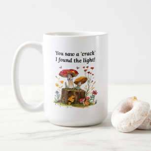 Paddenstoel & Wilde Bloem, Natuur Liefhebber Inspi Koffiemok