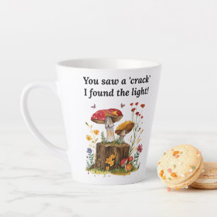 Paddenstoel & Wilde Bloem, Natuur Liefhebber Inspi Latte Mok