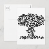 Paddenstoel Wolk van Butterflies Briefkaart (Voorkant / Achterkant)