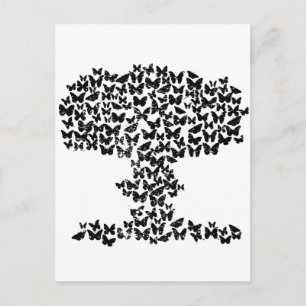 Paddenstoel Wolk van Butterflies Briefkaart